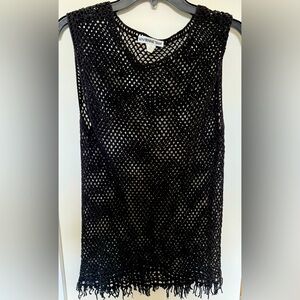 Vintage 1990 Vivienne Tam crochet top size 2